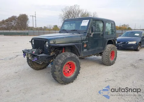 1998 Jeep Wrangler Sahara из США, поврежденный, VIN 1J4FY49S6WP733257